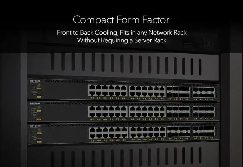 Netgear M4350-24X8F8V 24x10G/Multi-Gig PoE++ Fully Managed Switch - XSM4340V-100NES Networking Netgear