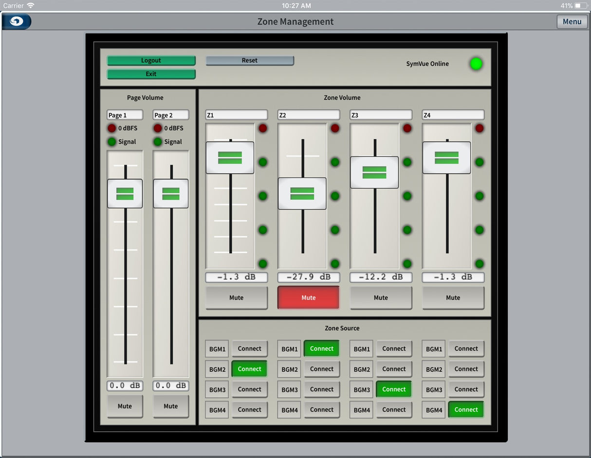 Symetrix 25-0004 96 Playback Channel Pack control Symetrix