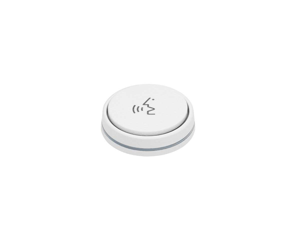 Sennheiser Microphone activation button with programmable on/off/PTT/PTM modes and bi-color LED ring, 5-pin XLR-M, includes rubber rings and hex nut for mounting (505618)