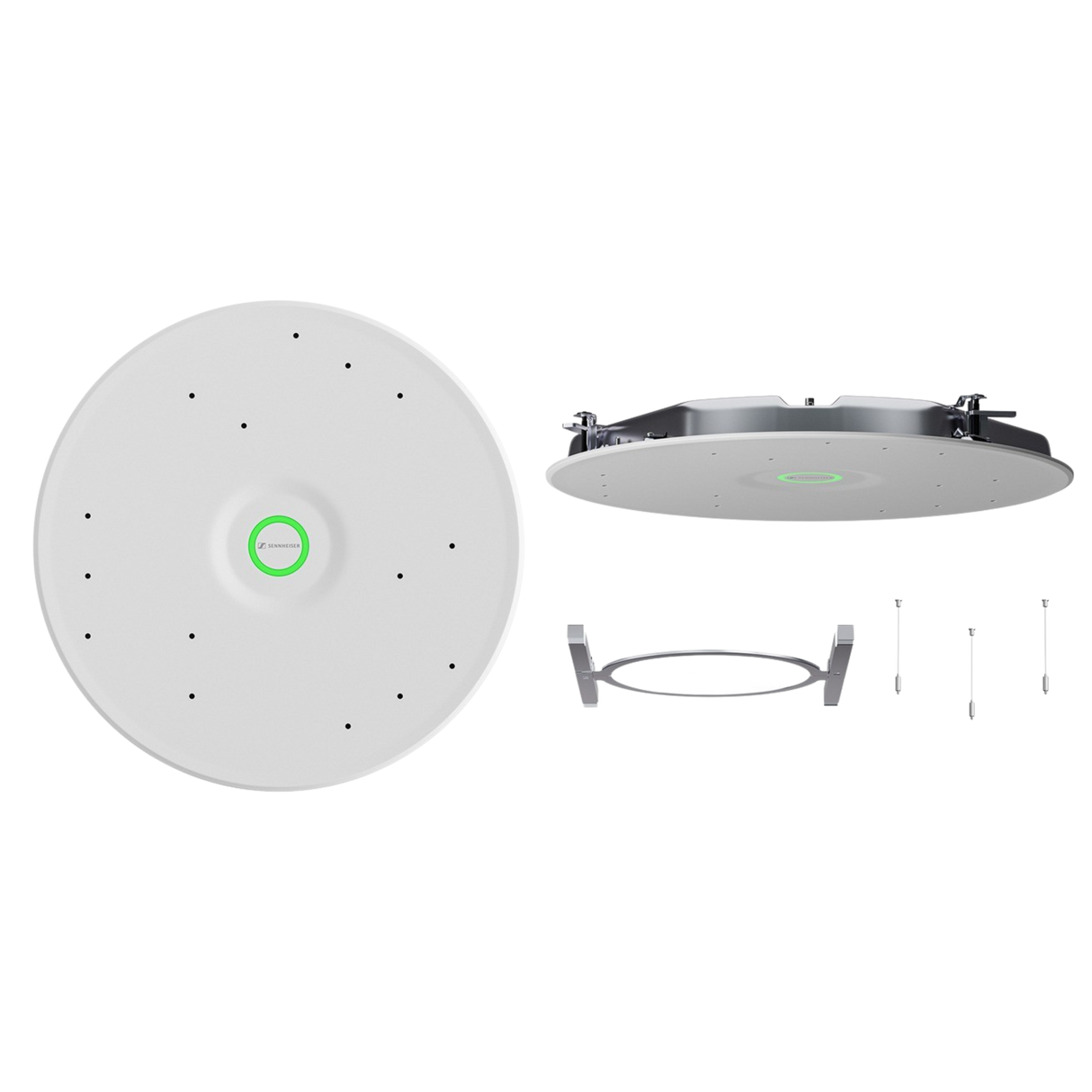 Sennheiser TeamConnect Ceiling Medium Microphone with Flushmount Kit (White) Audio Conferencing Sennheiser