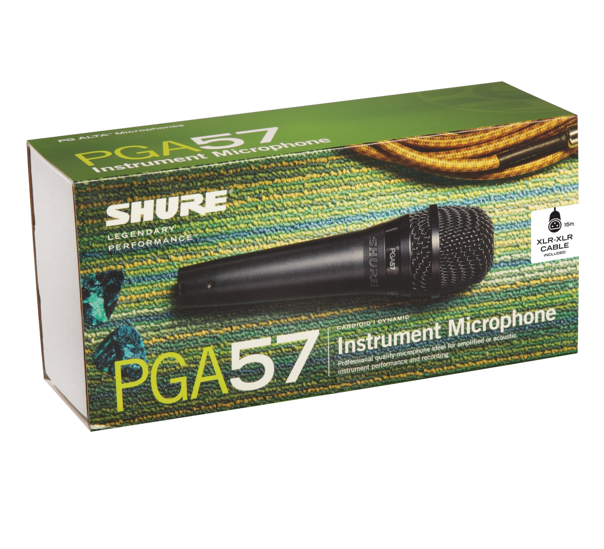 Shure PGA57-XLR Cardioid dynamic instrument microphone - XLR-XLR cable Microphones Shure