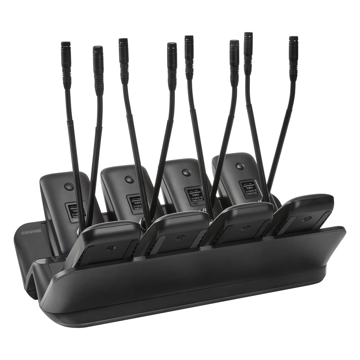 Shure MXWNDX8G Networked 8-Bay Charging Station for MXW neXt Boundary & Gooseneck Transmitters Microphones Shure