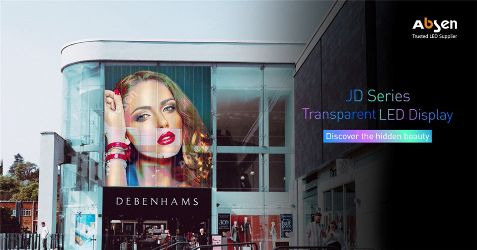 Absen JD16 – Jade Dragon Transparent LED Display for Windows & Glass Creative LED Display Absen