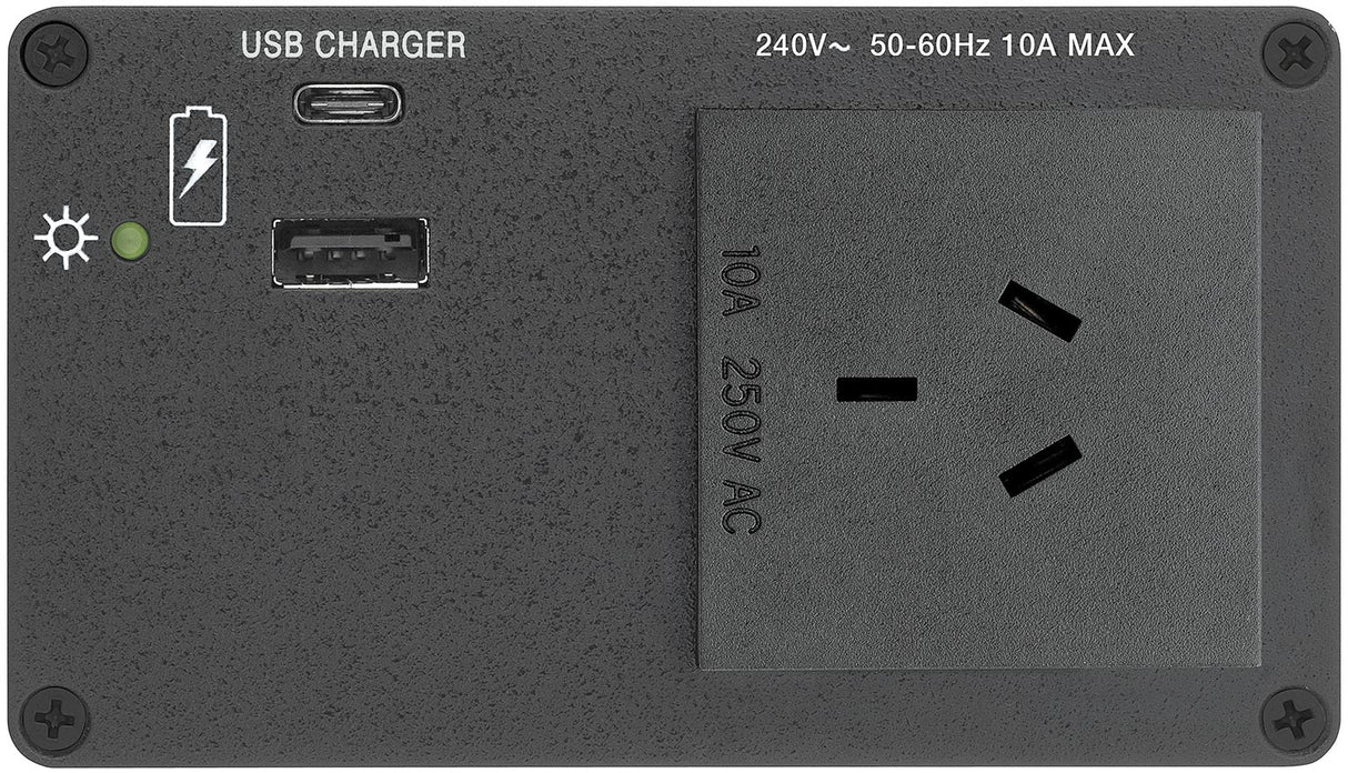 Extron AC+USB 314 US, Cord 2US AC, 1USBC, 1 USBA, 12A Brker, Integ PS, 2 Outl Audio & Video Cables Extron