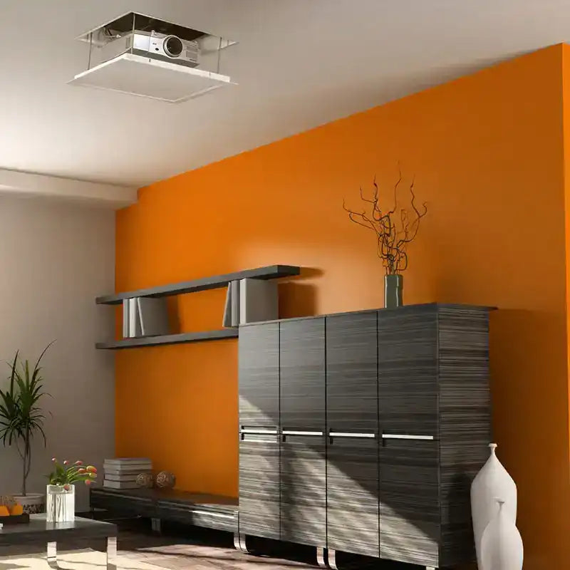 Draper AeroLift 100, a ceiling-recessed projector lift Projector Mounts Draper