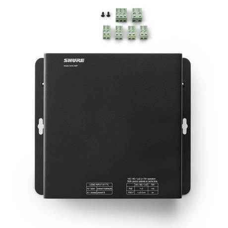 Shure MXN-AMP PoE+ Microflex Powered Multichannel Amplifier Audio Amplifiers Shure