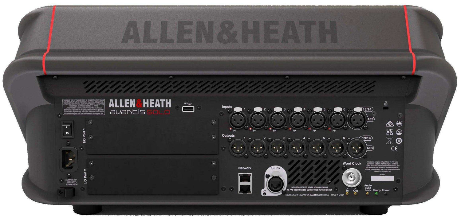 Allen & Heath AH-AVANTIS-SOLO-W-DPACK 64 Channel 12 Fader Digital Mixing Console w/15.6" HD Capacitive Touchscreen DPACK Processing Audio Mixers Allen & Heath