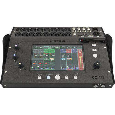 Allen & Heath AH-CQ18T CQ-18T 96kHz Digital Mixer with 7" Touchscreen WiFi and Bluetooth Connectivity Audio Mixers Allen & Heath