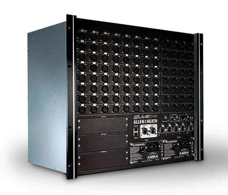 Allen & Heath AH-DLIVE-DM64 dLive S Class MixRack 64x32 I/O, 128 x 64 FPGA, 3 option I/O, ME-1 port, Dual DX Expander Link, Hot Swap PSU Audio Mixers Allen & Heath