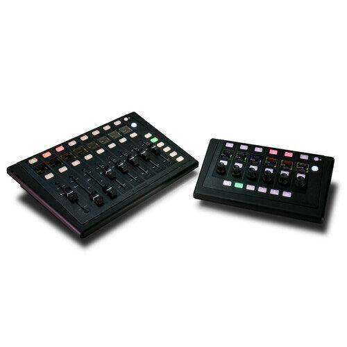 Allen & Heath AH-IP-8 8 motorized fader controller, PoE+ powered, includes PSU Audio Mixers Allen & Heath