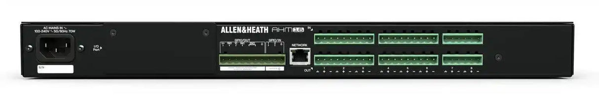 Allen & Heath AHM-16 16 x 16 Audio Matrix Processor Audio Mixers Allen & Heath
