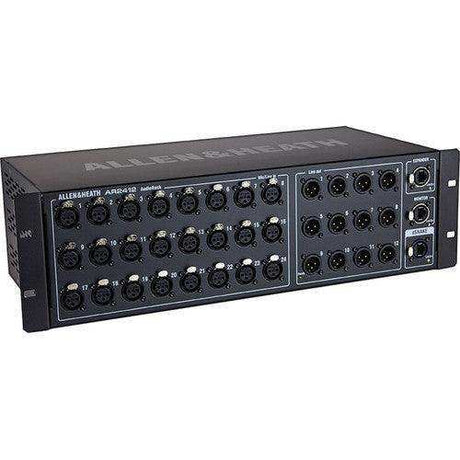 Allen & Heath AR2412 24x12 Main Remote Stage Rack for GLD & Qu Mixers (Black) Audio Mixers Allen & Heath