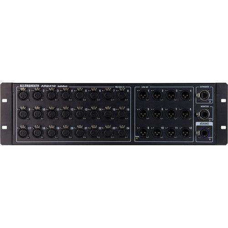 Allen & Heath AR2412 24x12 Main Remote Stage Rack for GLD & Qu Mixers (Black) Audio Mixers Allen & Heath