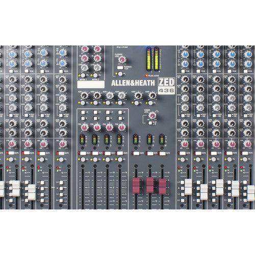 Allen & Heath ZED-436 36-Channel 4-Bus Analog Mixer with USB Connection Audio Mixers Allen & Heath