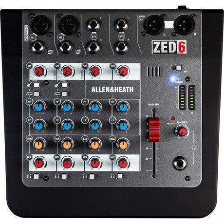 Allen & Heath ZED-6 Compact Analog Mixer Audio Mixers Allen & Heath
