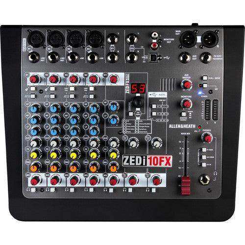 Allen & Heath ZEDi-10FX Compact Hybrid Mixer/USB Interface (with On-Board Effects Engine) Audio Mixers Allen & Heath