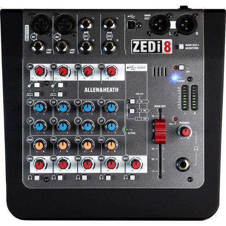 Allen & Heath ZEDi-8 Compact Hybrid Mixer/USB Interface Audio Mixers Allen & Heath