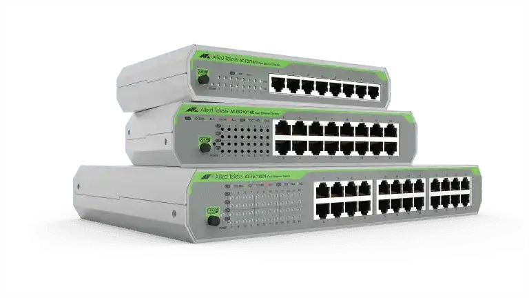Allied Telesis AT-FS710/16-10 16PORT 10/100TX UNMANAGED SW W/ INTERNAL PSU US POWER CORD Networking Allied Telesis