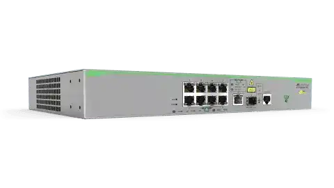 Allied Telesis AT-FS980M/9PS-10 8X10/100T POE+ PORTS 1XGGB/SFP COMBO PORT FIXED AC PS US PWR CORD Networking Allied Telesis