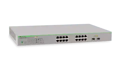 Allied Telesis AT-GS950/16PS-10 16PORT 10/100/1000T WEBSMART SW W/2SFP COMBO PT POE+ & US PWR CORD Networking Allied Telesis