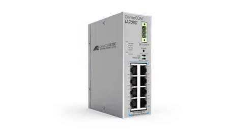 Allied Telesis AT-IA708C-80 INDUSTRIAL UNMANAGED SWITCH W/ 8 10BT/100BASE-TX PORTS Networking Allied Telesis