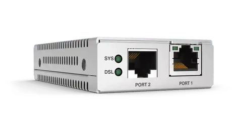 Allied Telesis AT-MMC6005-60 DVDSL2 TO 10/100/1000T MINI MEDIA CONVERTER UNIVERSAL PSU Networking Allied Telesis