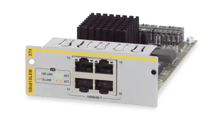 Allied Telesis AT-SBX81XLEM/XT4 4 X 1/10G RJ45 EXPANSION MODULE Networking Allied Telesis