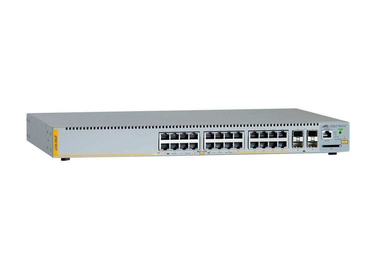 Allied Telesis AT-X230-28GP-90 L2+ MANAGED SWITCH 24 X 10/100/1000MBPS POE+ PORTS 4 X SFP Networking Allied Telesis