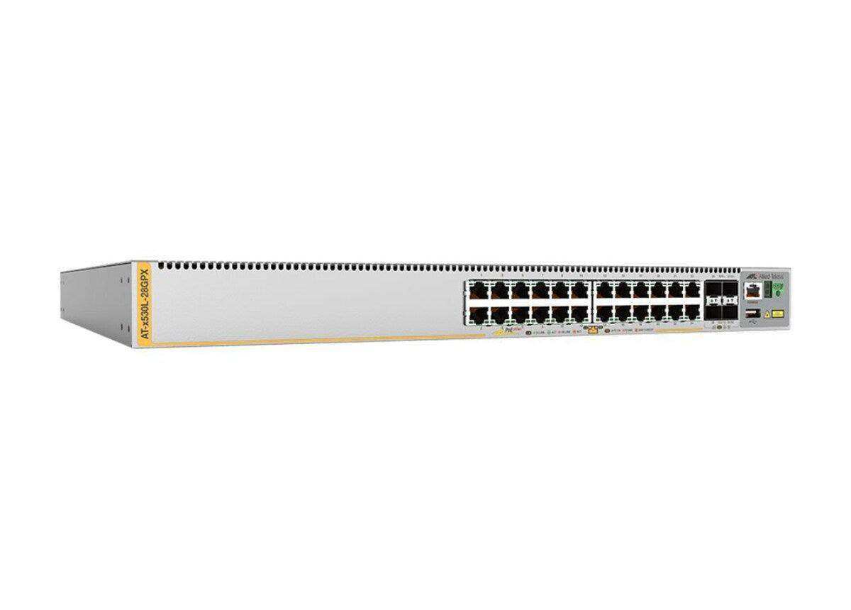 Allied Telesis AT-X530L-28GPX-90 L3 STACKABLE SWITCH 24X 10/100/1000-T POE+ 4X SFP+ PORTS A Networking Allied Telesis