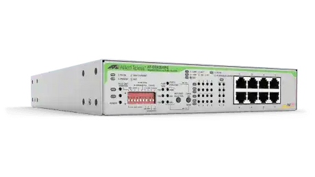 Allied Telesis GS920/8PS-10 8X10/100/1000T UNMANAGED POE+SW INTERNAL PSU FIXED AC PS US PWR CBL Networking Allied Telesis