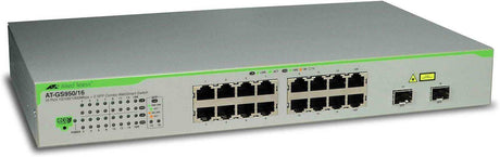 Allied Telesis GS950/16-50 16 PORT 10/100/1000TX WEBSMART SW W/2 X 100/1000 SFP BAYS ECO VER Networking Allied Telesis