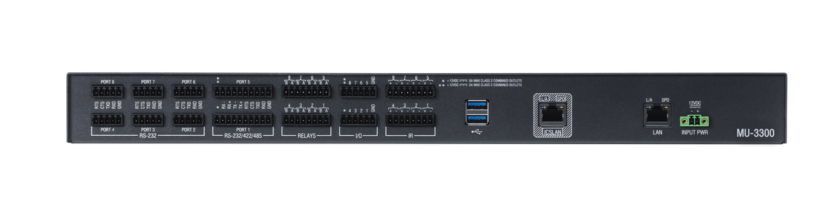 AMX MU-3300 MUSE Controller with 8 Serial, 8 IR, 8 IO, 8 Relay and ICSLan port Video Transmitters AMX