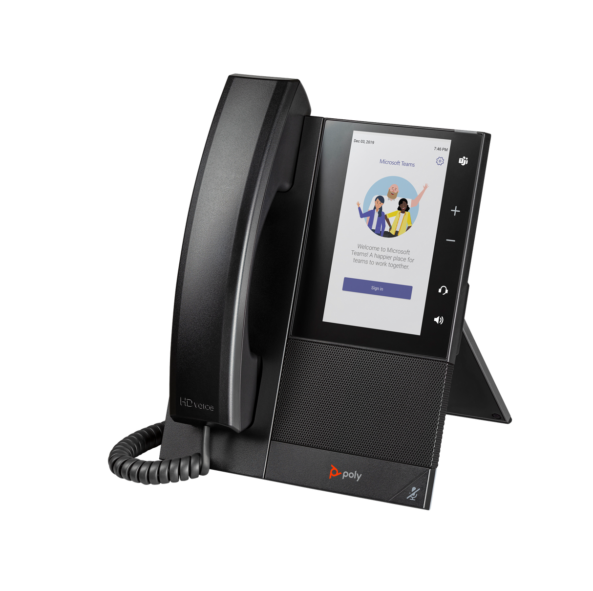 Poly CCX 505 Business Media Phone for Microsoft Teams and PoE-enabled GSA/TAA Poly Voice Poly