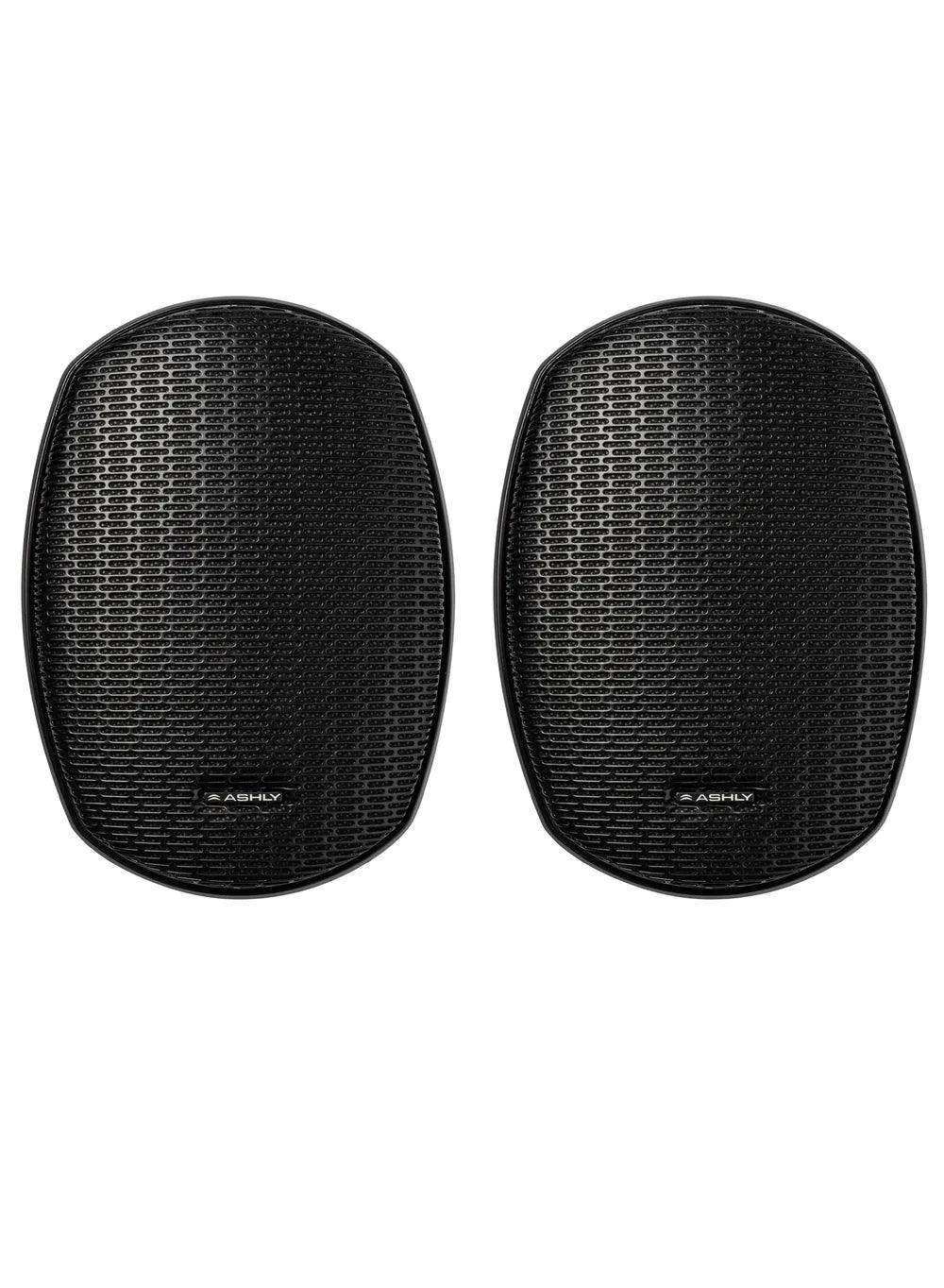 ASHLY AW3.2P 3" 2-Way Surface-Mount Black Speakers (Pair, Black) Amplifiers Ashly