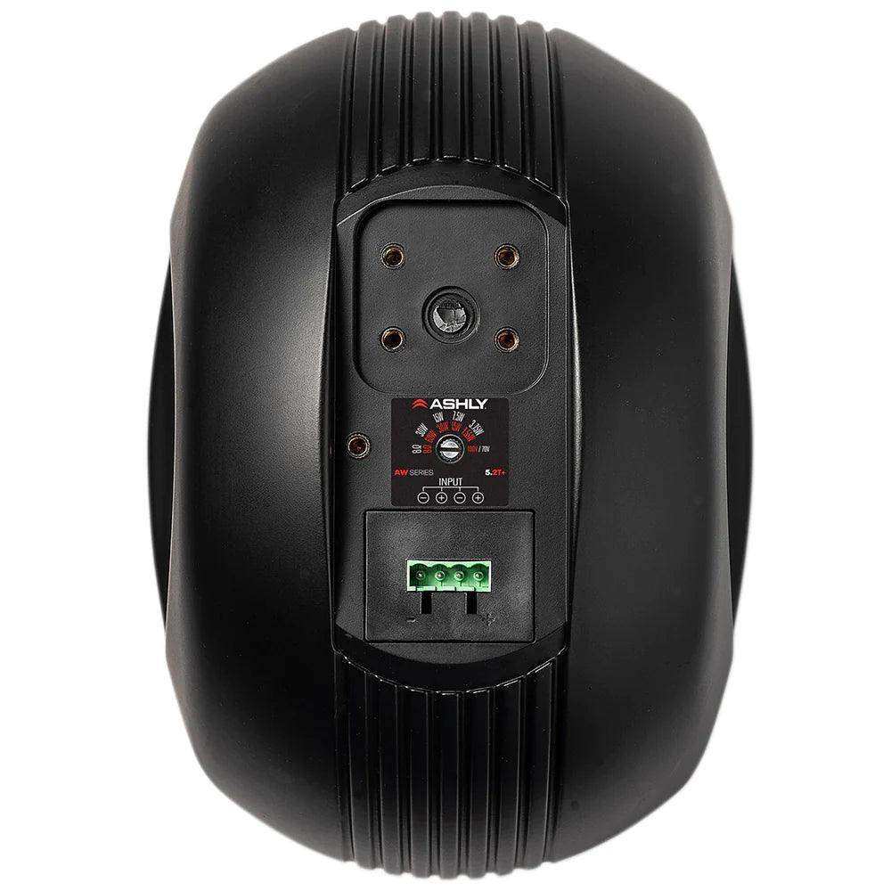 ASHLY AW5.2T+ 5" 2-Way Surface-Mount Black Spkrs w/High Output 30W Xfmr (Pair, Black) Amplifiers Ashly