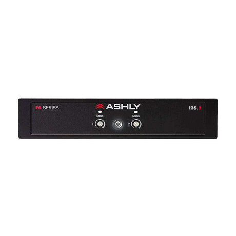 ASHLY FA125.2 1/2-Rack Compact Power Amplifier 2 x125W at 4/8 Ohms or 25V/70V Amplifiers Ashly