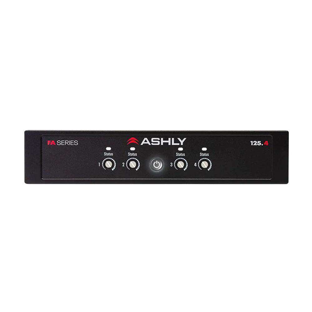 ASHLY FA125.4 1/2U Power Amplifier 4x125W/4-8 Ohms, 70/100V Amplifiers Ashly