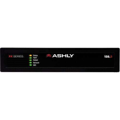 ASHLY FX125.2 1/2-Rack Compact 2-Chan Power Amp with DSP, 2 x 125W at 4/8 Ohms, 1 x 250W at 70V Amplifiers Ashly