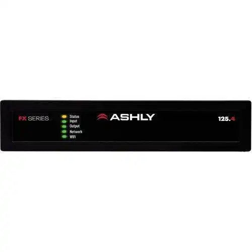 ASHLY FX125.4 1/2-Rack Compact 4-Chan Power Amp with DSP, 4 x 125W at 4/8 Ohms, 2 x 250W at 70V Amplifiers Ashly