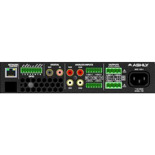 ASHLY FX125.4 1/2-Rack Compact 4-Chan Power Amp with DSP, 4 x 125W at 4/8 Ohms, 2 x 250W at 70V Amplifiers Ashly