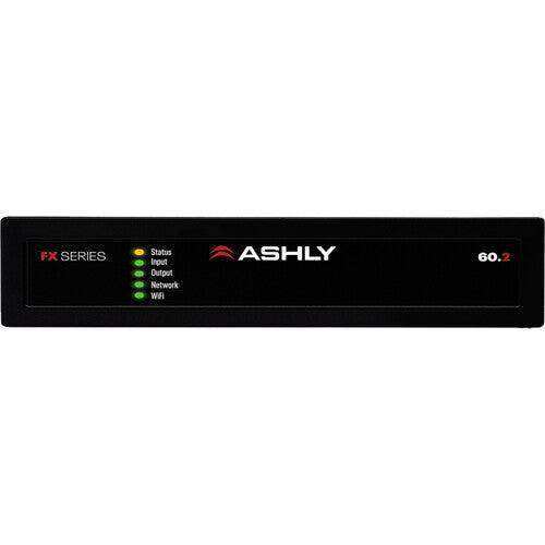 ASHLY FX60.2 1/2-Rack Compact 2-Chan Power Amp with DSP 2 x 60W at 4/8 Ohms Amplifiers Ashly