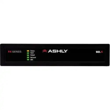 ASHLY FX60.4 1/2-Rack Compact 4-Chan Power Amp with DSP, 4 x 60W at 4/8 Ohms Amplifiers Ashly