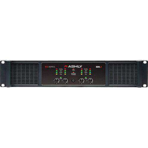 ASHLY MA500.4 4-Channel Multi-Mode Power Amplifier, 4x500W at 2/4/8 Ohms and 70V/25V Amplifiers Ashly