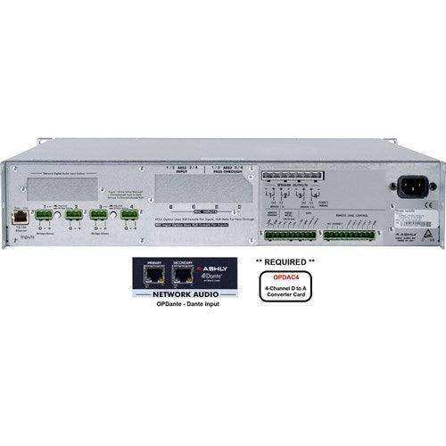 ASHLY NE4250.70BD Network Amplifier with Dante and OPDAC4 Option Cards Amplifiers Ashly