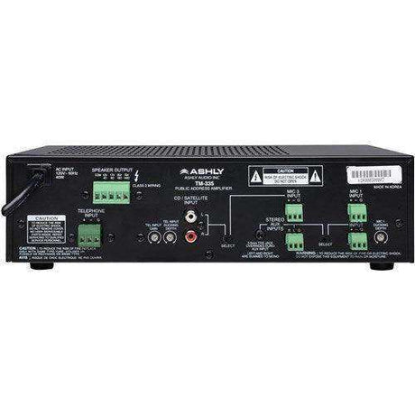 ASHLY TM-335 35-Watt 3-Input Mixer/Amp w/ Xfmr Isolated Constant-Voltage & 4 Ohm OUTP Audio Mixers Ashly
