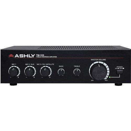 ASHLY TM-335 35-Watt 3-Input Mixer/Amp w/ Xfmr Isolated Constant-Voltage & 4 Ohm OUTP Audio Mixers Ashly