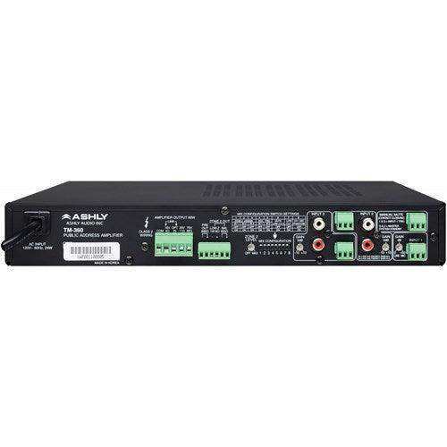 ASHLY TM-360 60-Watt 3-Input Mixer/Amp with Xfmr Isolated Constant-Voltage & 4 Ohm Audio Mixers Ashly