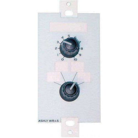 ASHLY WR-1.5 Wall Remote, single rotary potentiometer + 4-position rotary select Room Control Ashly