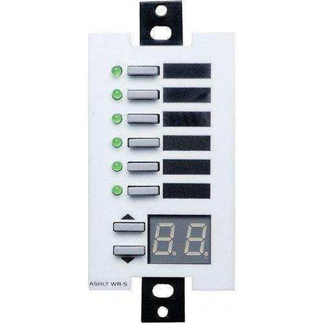 ASHLY WR-5 Wall remote, Programmable multi-function (decora style) ONE PER ZONE Room Control Ashly