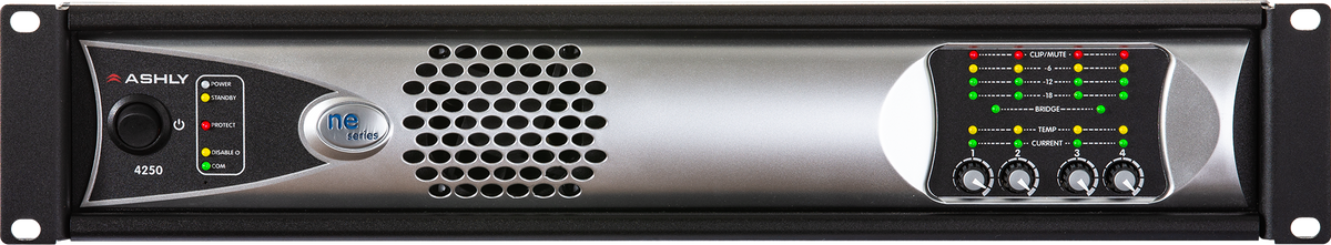 ASHLY NE4250.25 Network Power Amplifier 4 x 250W @ 25V Amplifiers Ashly